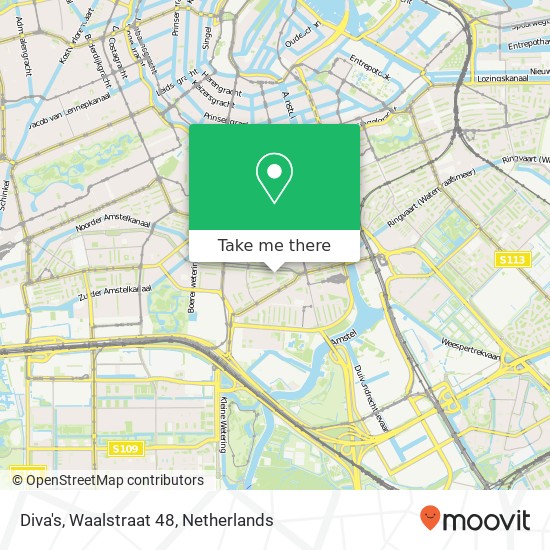 Diva's, Waalstraat 48 map