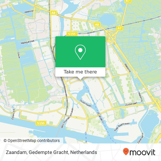 Zaandam, Gedempte Gracht Karte