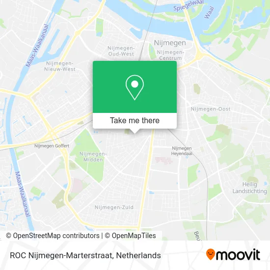 ROC Nijmegen-Marterstraat map