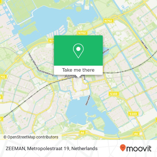 ZEEMAN, Metropolestraat 19 map