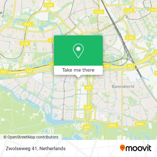 Zwolseweg 41 map