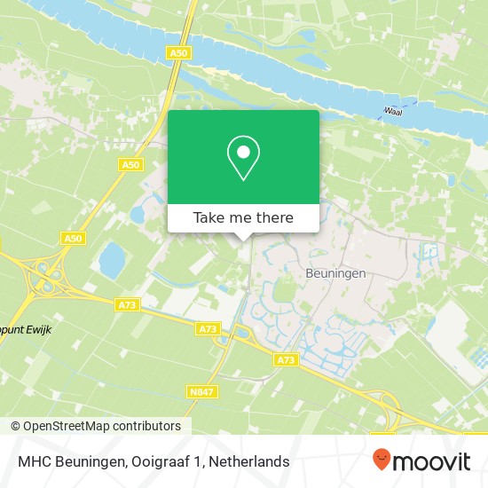 MHC Beuningen, Ooigraaf 1 map