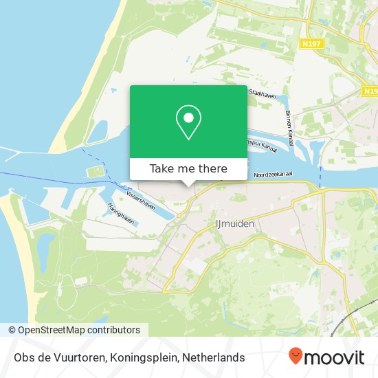 Obs de Vuurtoren, Koningsplein map