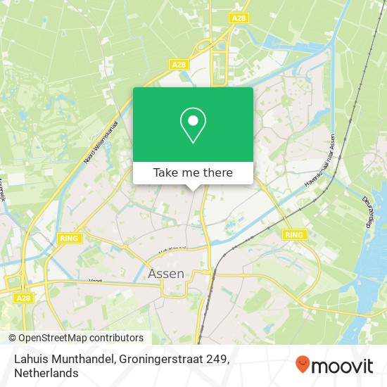 Lahuis Munthandel, Groningerstraat 249 map