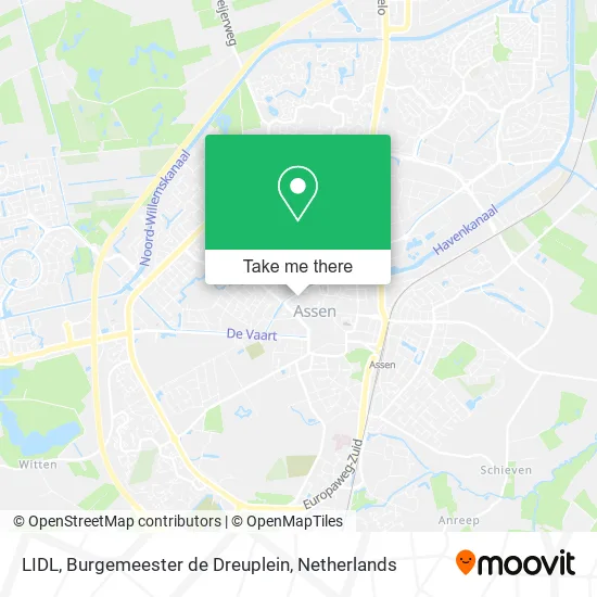 LIDL, Burgemeester de Dreuplein map