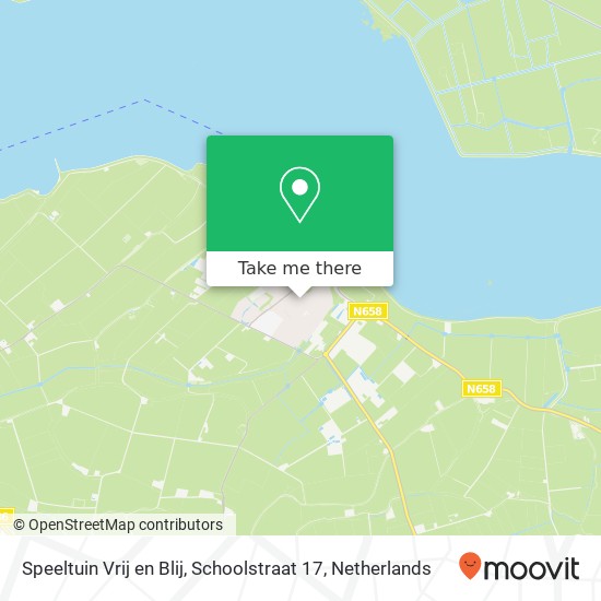 Speeltuin Vrij en Blij, Schoolstraat 17 map