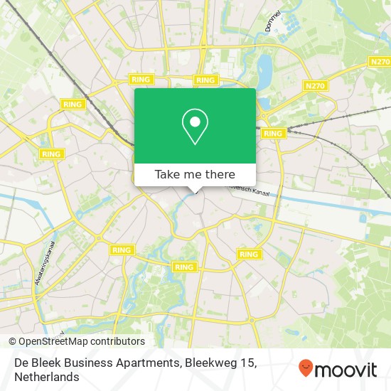 De Bleek Business Apartments, Bleekweg 15 map