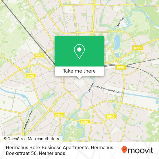 Hermanus Boex Business Apartments, Hermanus Boexstraat 56 map