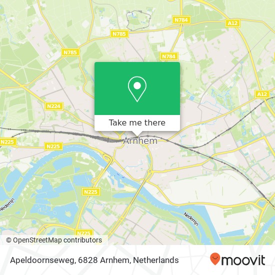 Apeldoornseweg, 6828 Arnhem Karte
