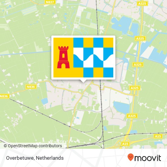 Overbetuwe map