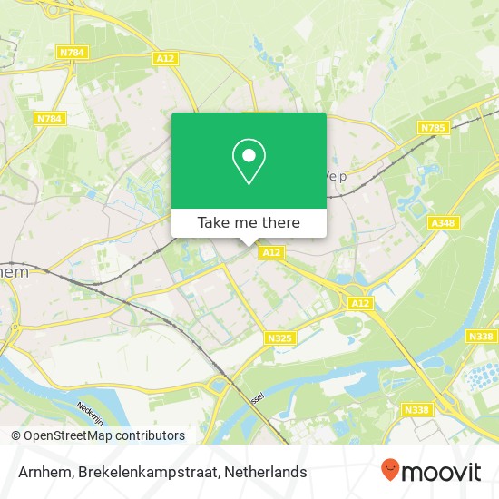 Arnhem, Brekelenkampstraat map