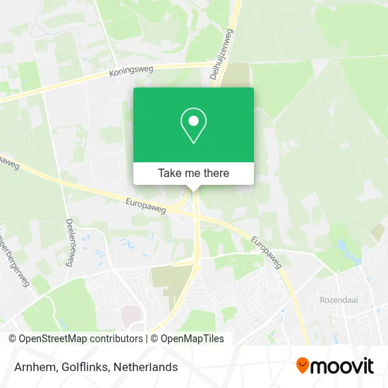 Arnhem, Golflinks map