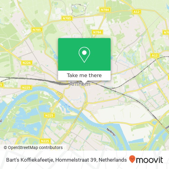 Bart's Koffiekafeetje, Hommelstraat 39 Karte