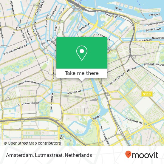 Amsterdam, Lutmastraat map