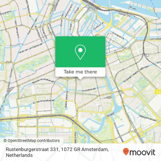 Rustenburgerstraat 331, 1072 GR Amsterdam map