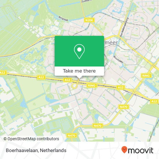 Boerhaavelaan, 2713 Zoetermeer Karte