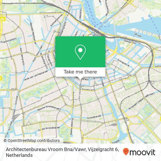 Architectenbureau Vroom Bna / Vawr, Vijzelgracht 6 map