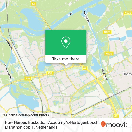 New Heroes Basketball Academy 's-Hertogenbosch, Marathonloop 1 Karte