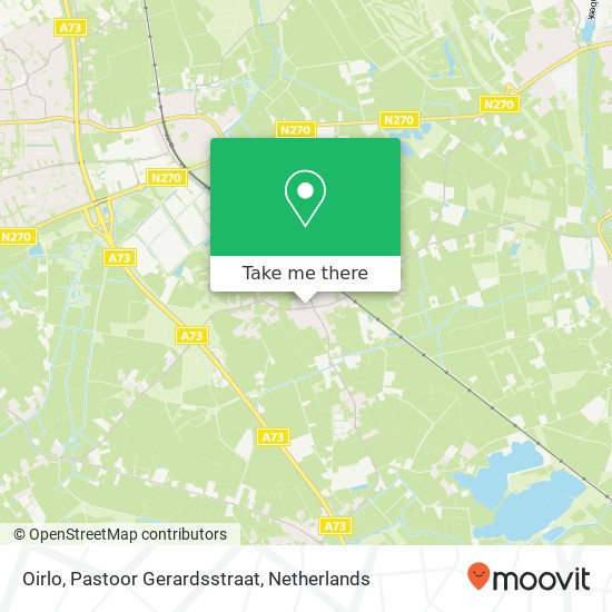 Oirlo, Pastoor Gerardsstraat map