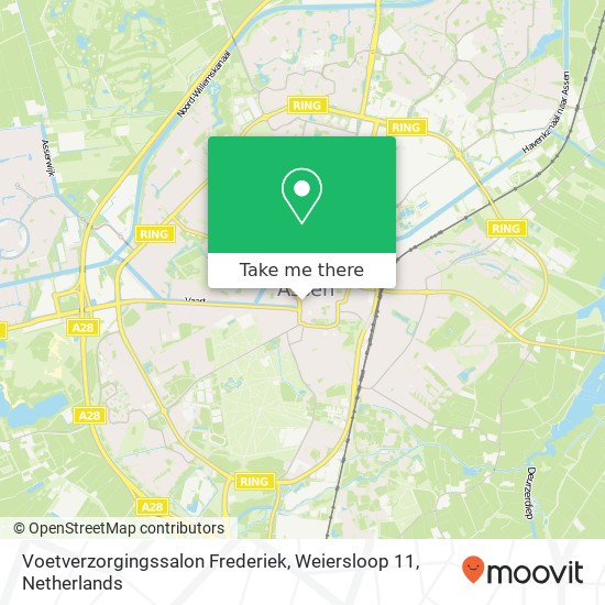 Voetverzorgingssalon Frederiek, Weiersloop 11 map