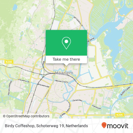 Birdy Coffeshop, Schoterweg 19 map