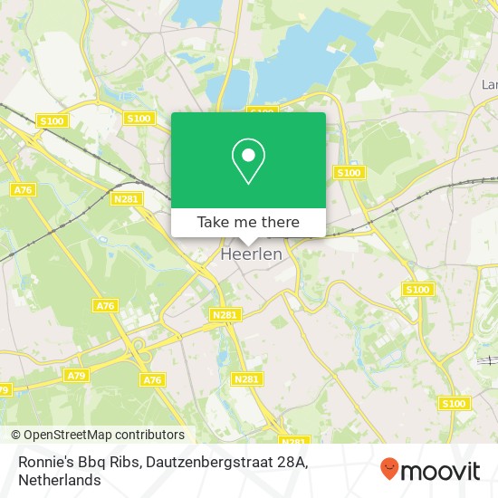 Ronnie's Bbq Ribs, Dautzenbergstraat 28A map