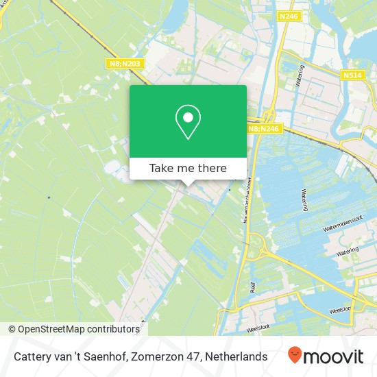 Cattery van 't Saenhof, Zomerzon 47 map