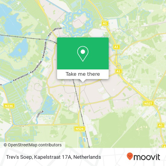 Trev's Soep, Kapelstraat 17A Karte