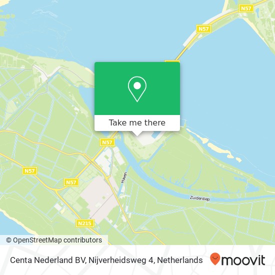Centa Nederland BV, Nijverheidsweg 4 Karte