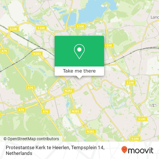 Protestantse Kerk te Heerlen, Tempsplein 14 Karte