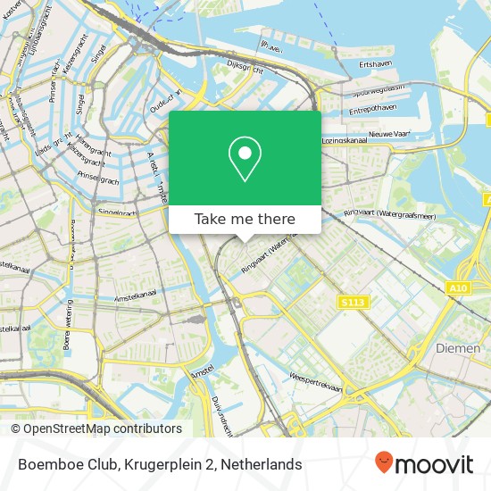 Boemboe Club, Krugerplein 2 map