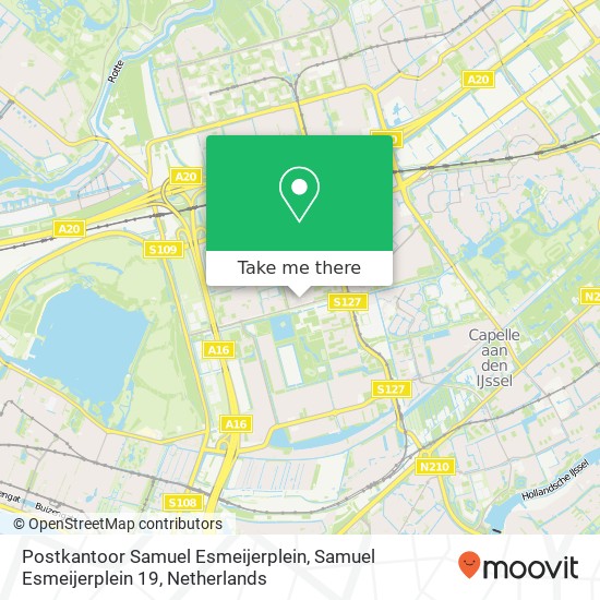 Postkantoor Samuel Esmeijerplein, Samuel Esmeijerplein 19 map