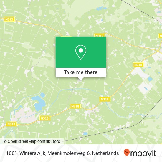 100% Winterswijk, Meenkmolenweg 6 Karte