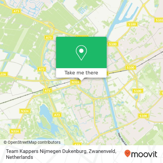 Team Kappers Nijmegen Dukenburg, Zwanenveld map