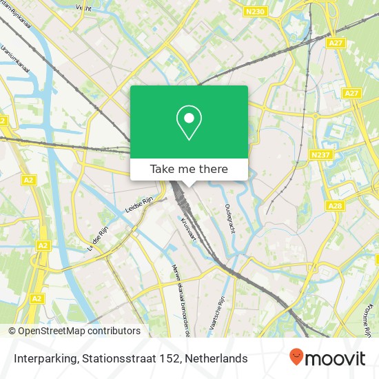 Interparking, Stationsstraat 152 map