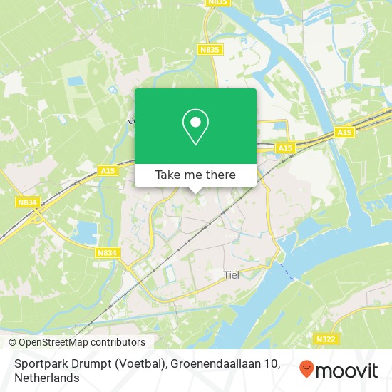 Sportpark Drumpt (Voetbal), Groenendaallaan 10 Karte