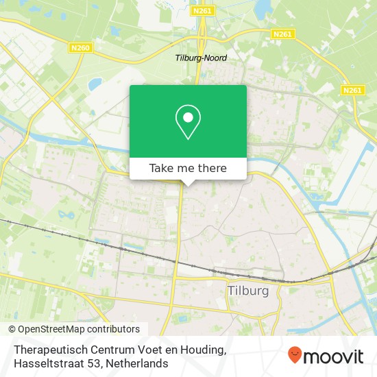 Therapeutisch Centrum Voet en Houding, Hasseltstraat 53 Karte