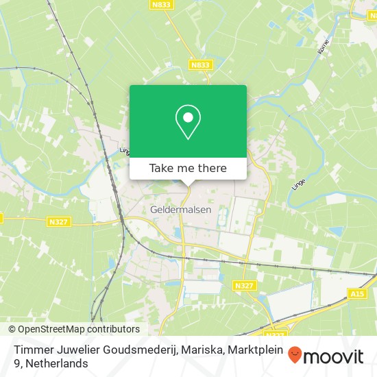 Timmer Juwelier Goudsmederij, Mariska, Marktplein 9 map