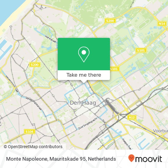 Monte Napoleone, Mauritskade 95 map