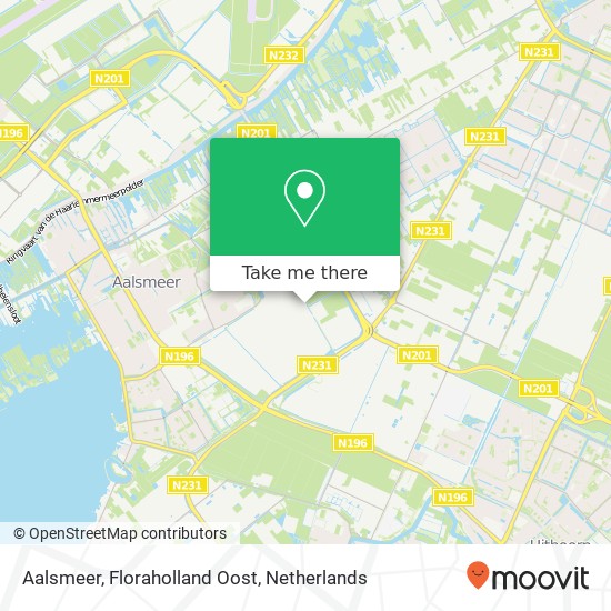 Aalsmeer, Floraholland Oost map