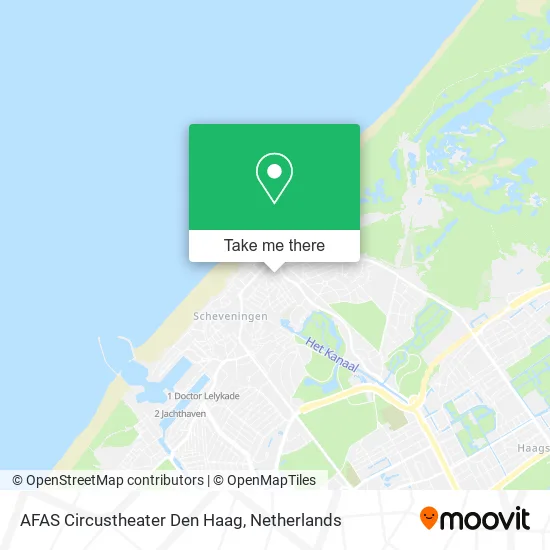 AFAS Circustheater Den Haag map