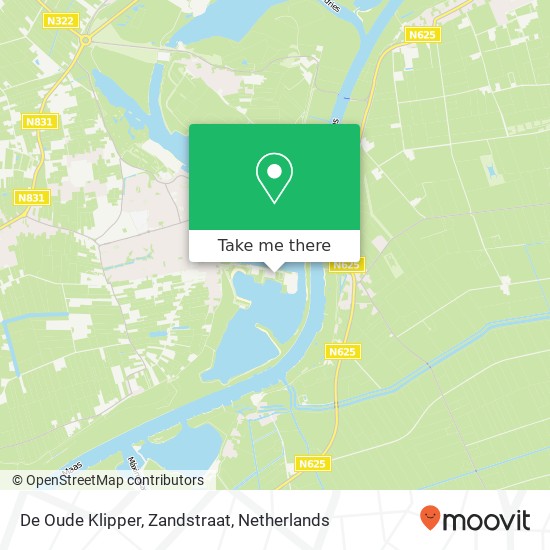 De Oude Klipper, Zandstraat map