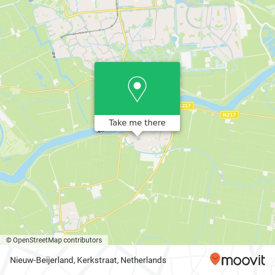 Nieuw-Beijerland, Kerkstraat map