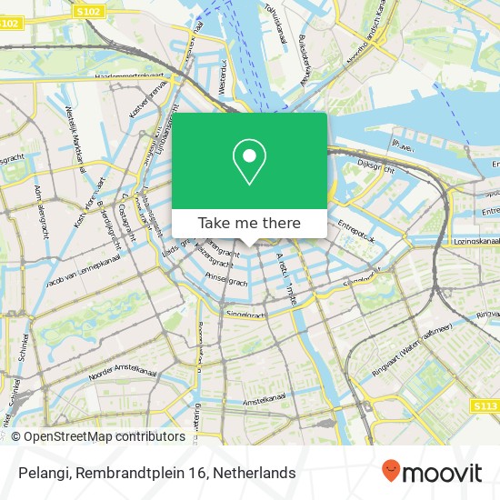 Pelangi, Rembrandtplein 16 map