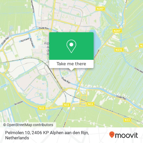 Pelmolen 10, 2406 KP Alphen aan den Rijn map