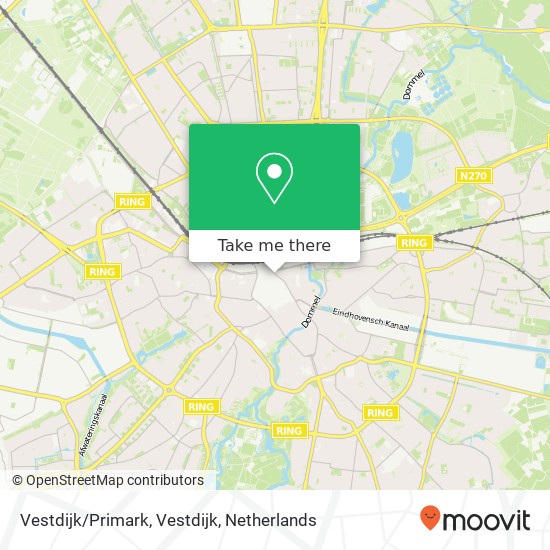 Vestdijk/Primark, Vestdijk map