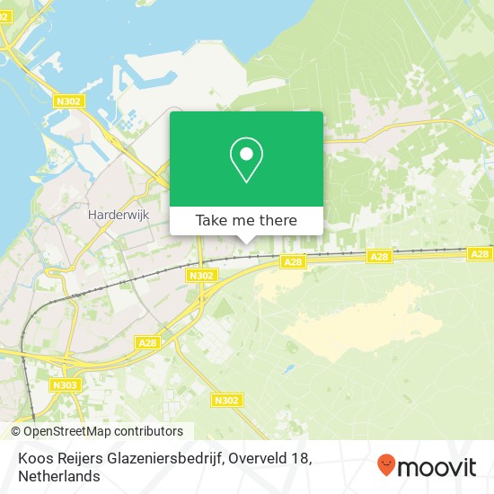 Koos Reijers Glazeniersbedrijf, Overveld 18 map