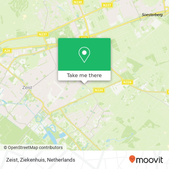 Zeist, Ziekenhuis Karte