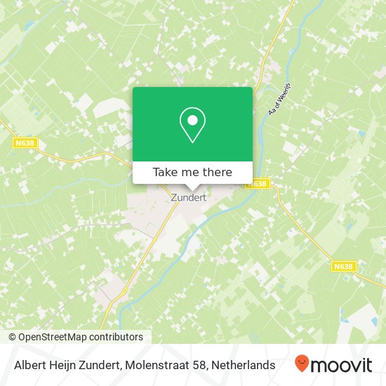 Albert Heijn Zundert, Molenstraat 58 Karte