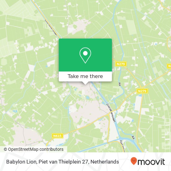 Babylon Lion, Piet van Thielplein 27 map